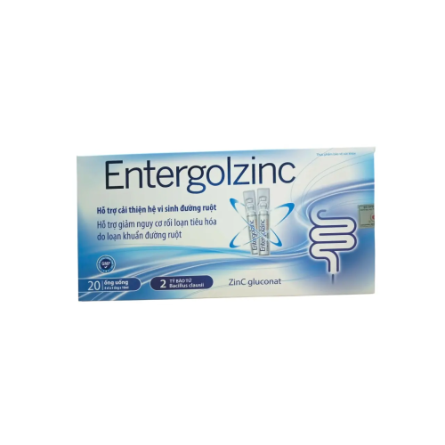 Entergolzinc hỗ trợ cải thiện hệ vi sinh đường ruột hộp 20 ống x 10ml Tradiphar
