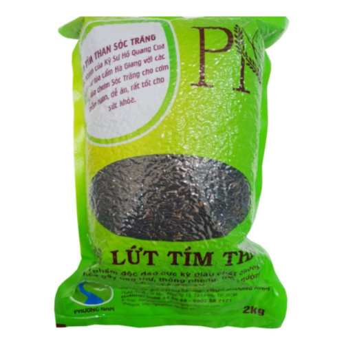 Gạo Lứt Tím Than Sóc Trăng - Túi 2kg