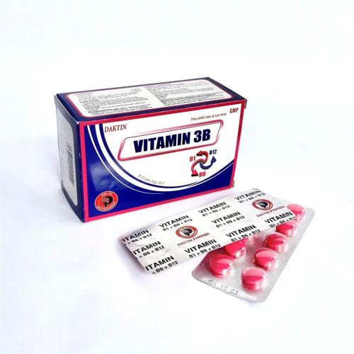 Vitamin 3B hộp 10 vỉ x 10 viên nén Đắk Tín