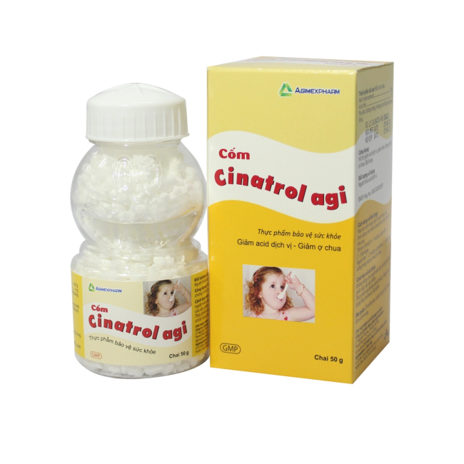 Cốm Cinatrol agi giúp tiêu hóa giảm ợ chua lọ 50g Agimexpharm