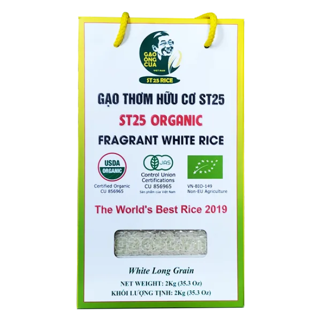 Gạo Hữu Cơ ST25 (Organic) - Hộp 2kg