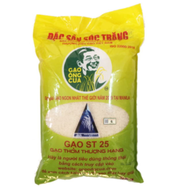 Gạo ST25 Chính Hãng - Túi 5 kg